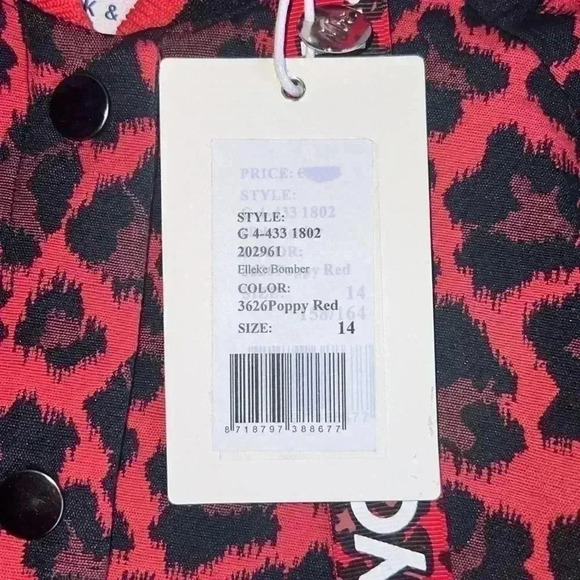 Nik & Nik Girl’s Red Leopard Jacket - Picture 11 of 12
